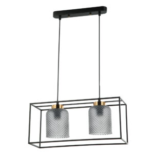 Pendant lamp Lux Sinella 40w – modern pendant lamp in black and steel