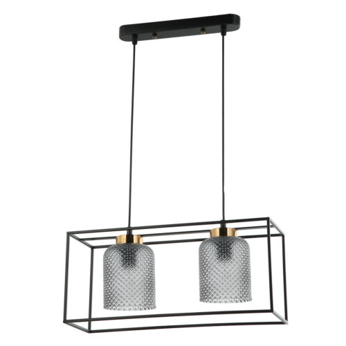 Pendant lamp Lux Sinella 40w – modern pendant lamp in black and steel