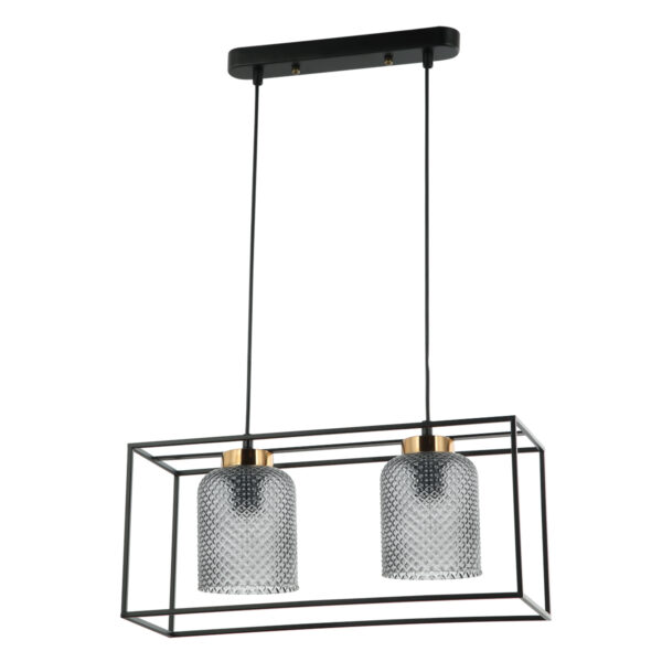 Pendant lamp Lux Sinella 40w – modern pendant lamp in black and steel