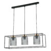 Pendant lamp Lux Sinella – modern pendant lamp in black and steel