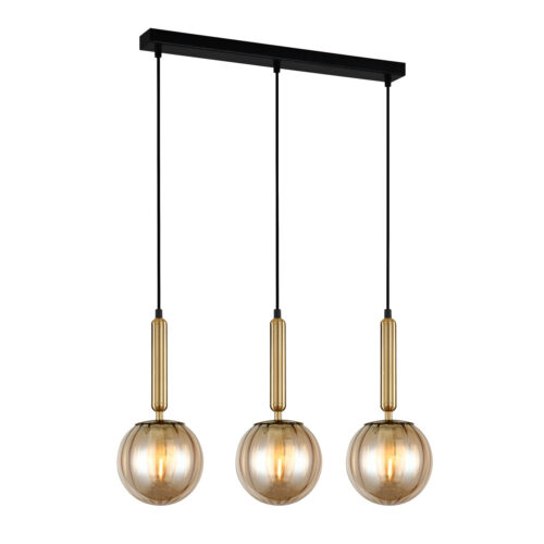 Pendant lamp Lux Ravena – modern pendant lamp in brass