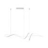 Pendant lamp Lux Mila – modern pendant lamp in white and steel