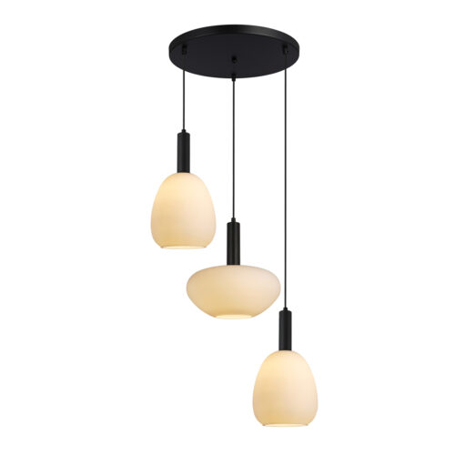 Pendant lamp Lux Gater – modern pendant lamp in black and metal alloy