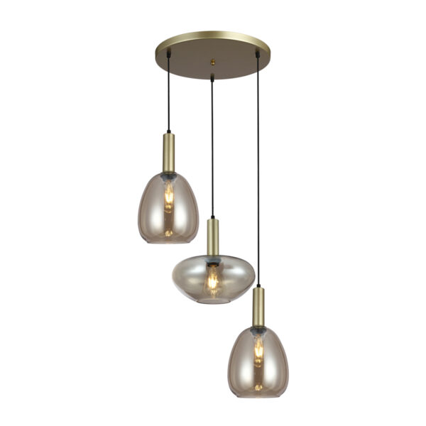 Pendant lamp Lux Gater – modern pendant lamp in gold and metal alloy