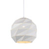 Pendant lamp Lux Palermo – modern pendant lamp in white and steel