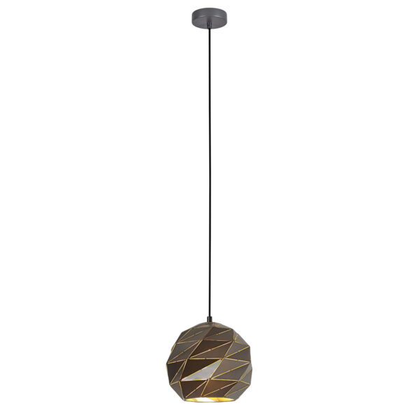 Pendant lamp Lux Palermo PND-2424-1S-GR+GD