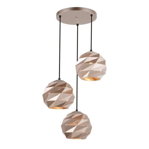 Pendant lamp Lux Palermo – modern pendant lamp in gold and steel
