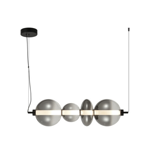 Pendant lamp Lux Sonte 36w – modern pendant lamp in matt black and metal alloy