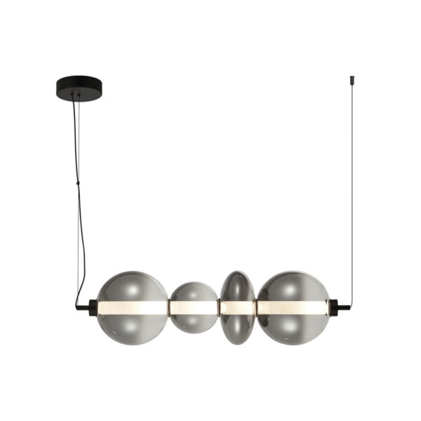 Pendant lamp Lux Sonte 36w – modern pendant lamp in matt black and metal alloy