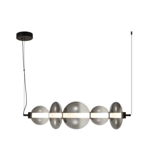 Pendant lamp Lux Sonte 40w – modern pendant lamp in matt black and metal alloy