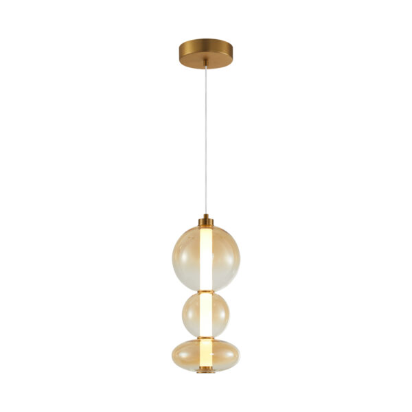 Pendant lamp Lux Sonte 24w – modern pendant lamp in antique matte brown and metal alloy