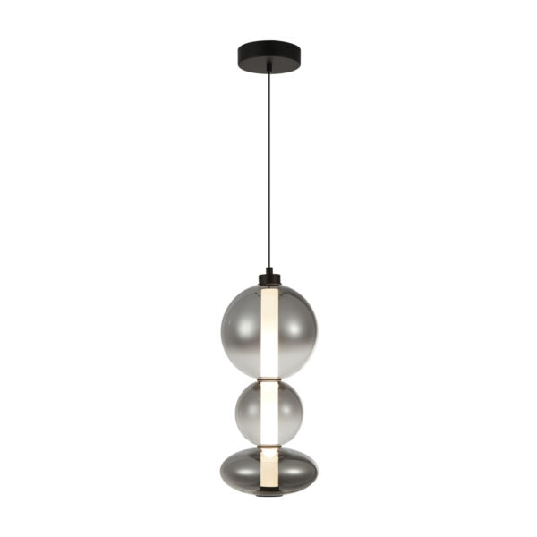 Pendant lamp Lux Sonte – modern pendant lamp in matt black and metal alloy