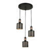 Pendant lamp Lux Restenza – modern pendant lamp in black and steel