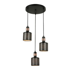 Pendant lamp Lux Restenza – modern pendant lamp in black and steel