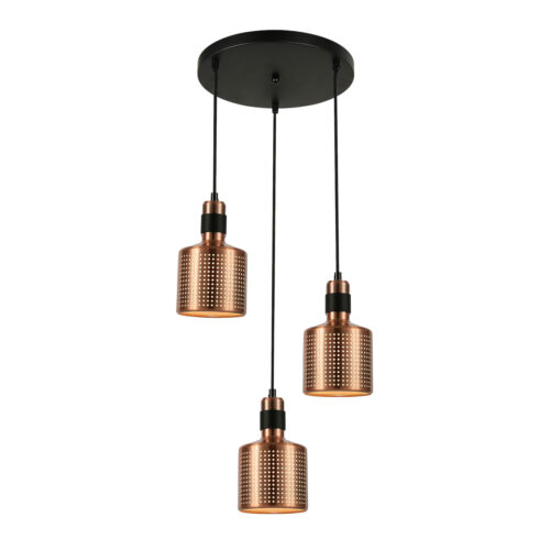 Pendant lamp Lux Restenza – modern pendant lamp in coppery and steel