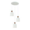 Pendant lamp Lux Restenza 40w – modern pendant lamp in white and steel
