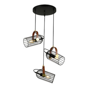 Pendant lamp Lux Antoin 40w – modern pendant lamp in black and steel