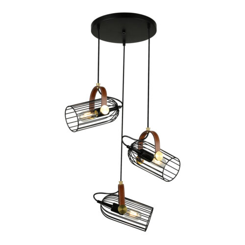 Pendant lamp Lux Antoin 40w – modern pendant lamp in black and steel