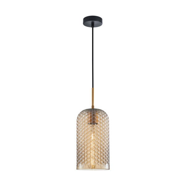 Pendant lamp Lux Renti – modern pendant lamp in gold and steel