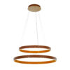 Pendant lamp Lux Manezia – modern pendant lamp in brown and aluminum