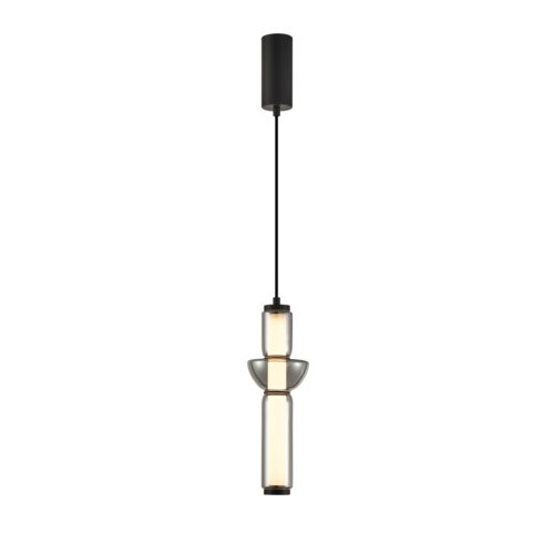 Pendant lamp Lux Bruni – modern pendant lamp in matt black and metal alloy