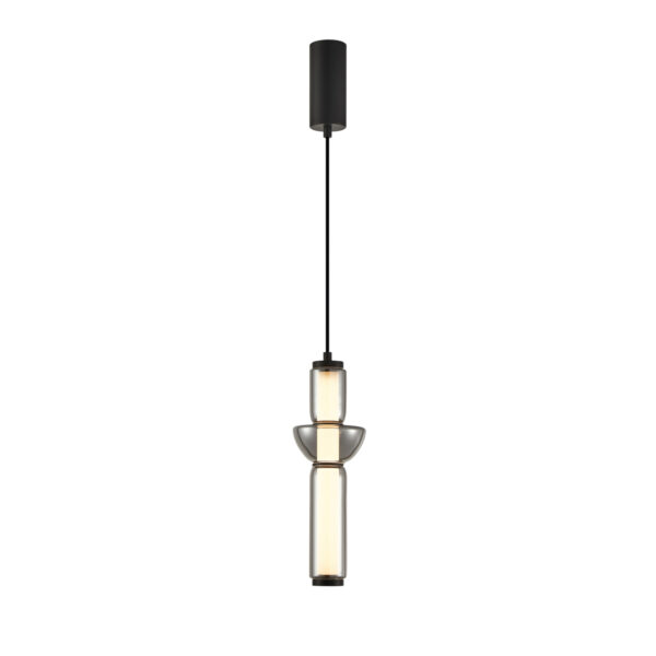 Pendant lamp Lux Bruni – modern pendant lamp in matt black and metal alloy