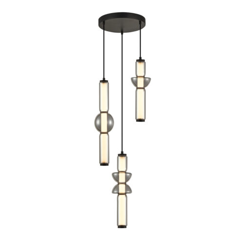 Pendant lamp Lux Bruni 57w – modern pendant lamp in matt black and metal