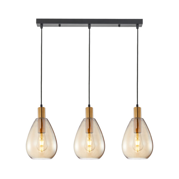 Pendant lamp Lux Zulo – modern pendant lamp in brass and metal alloy