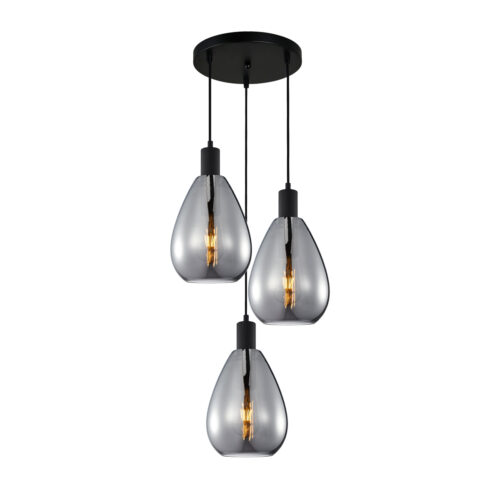 Pendant lamp Lux Zulo – modern pendant lamp in black and metal alloy