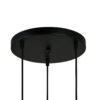 Pendant lamp Lux Zulo PND-27812-3A-BK-SG