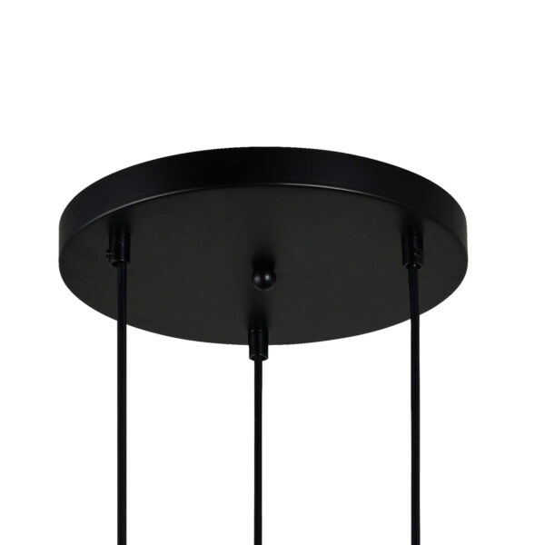 Pendant lamp Lux Zulo PND-27812-3A-BK-SG