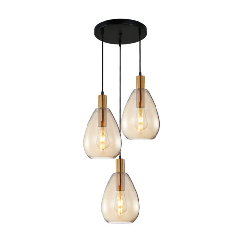 Pendant lamp Lux Zulo – modern pendant lamp in brass and metal alloy