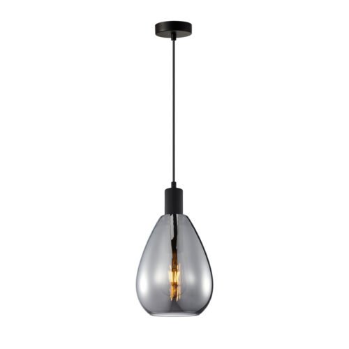 Pendant lamp Lux Zulo – modern pendant lamp in black and metal alloy