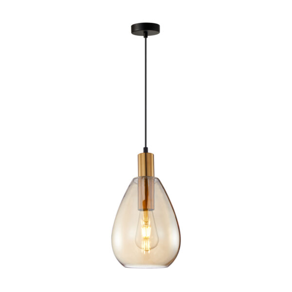 Pendant lamp Lux Zulo – modern pendant lamp in brass and metal alloy
