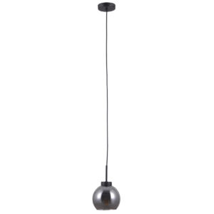 Pendant lamp Lux Poggi – modern pendant lamp in matt black and steel