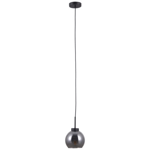 Pendant lamp Lux Poggi – modern pendant lamp in matt black and steel