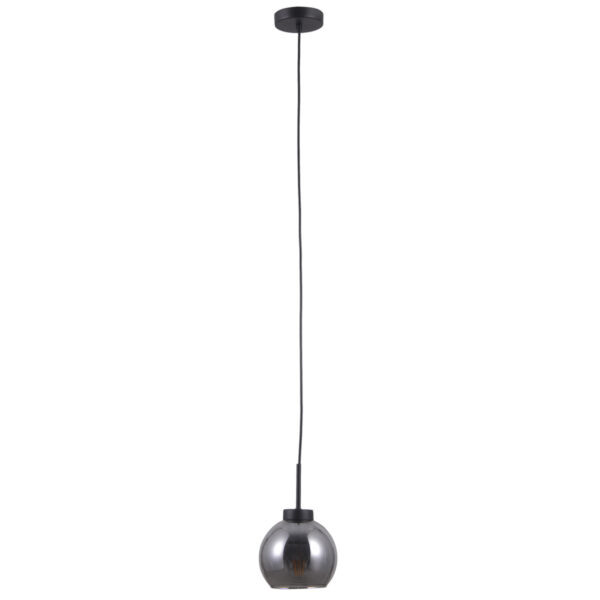 Pendant lamp Lux Poggi – modern pendant lamp in matt black and steel