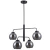 Pendant lamp Lux Poggi 40w – modern pendant lamp in matt black and steel