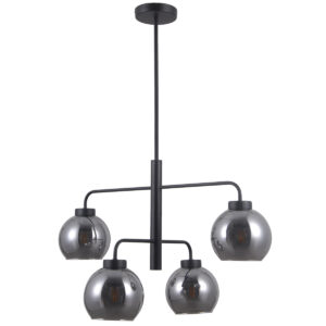Pendant lamp Lux Poggi 40w – modern pendant lamp in matt black and steel