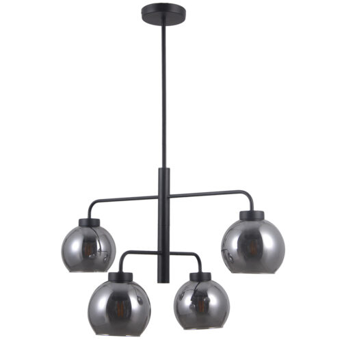 Pendant lamp Lux Poggi 40w – modern pendant lamp in matt black and steel