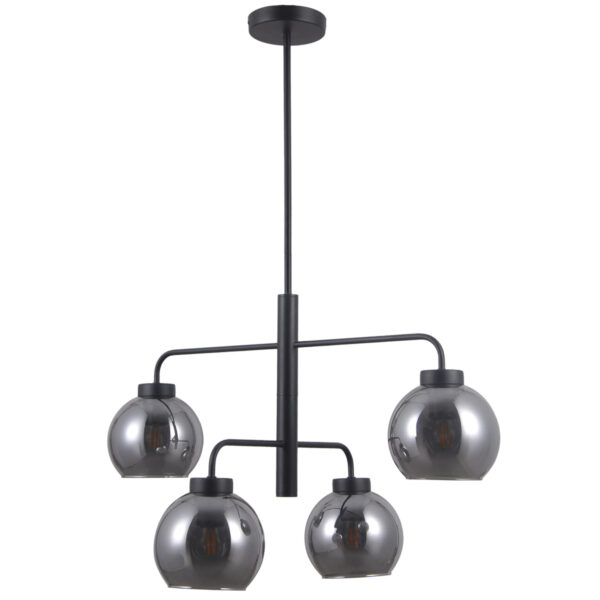 Pendant lamp Lux Poggi 40w – modern pendant lamp in matt black and steel