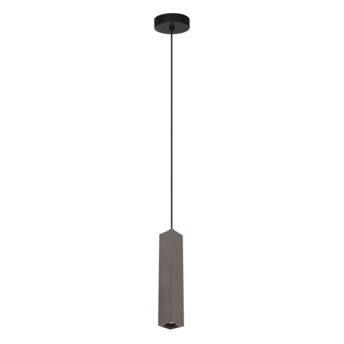 Pendant lamp Lux Ander – modern pendant lamp in brown and steel