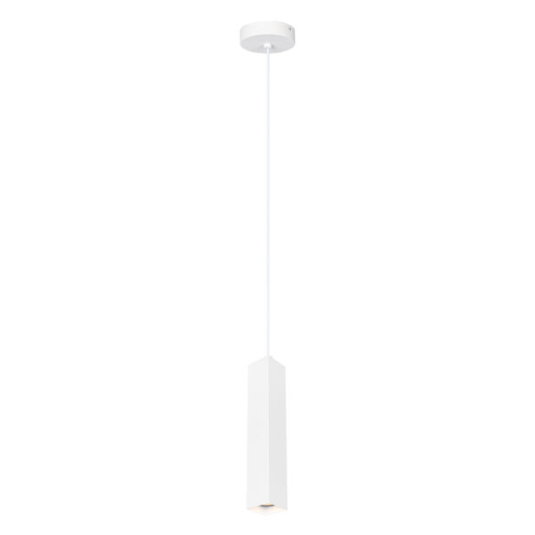 Pendant lamp Lux Ander – modern pendant lamp in sandy white and steel