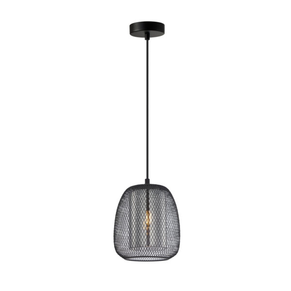 Pendant lamp Lux Amiria 40w – modern pendant lamp in black and metal alloy