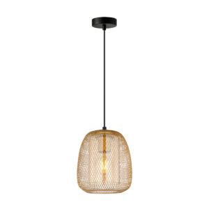 Pendant lamp Lux Amiria – modern pendant lamp in gold and metal alloy
