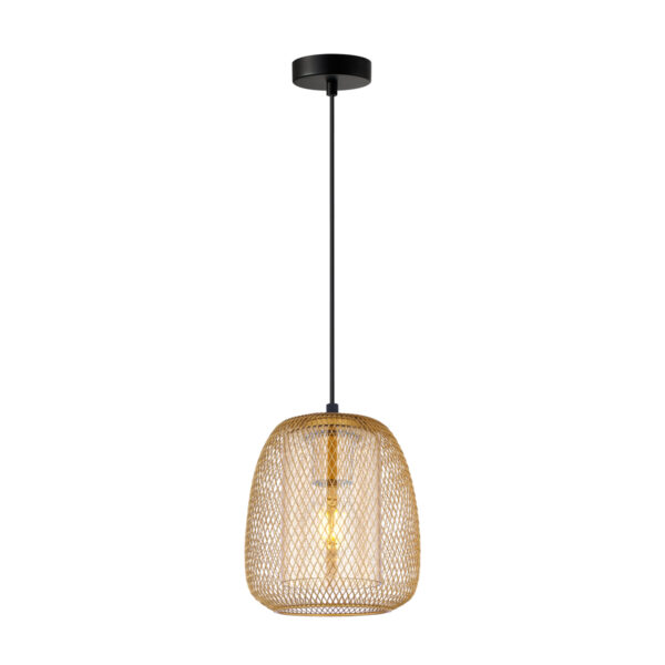 Pendant lamp Lux Amiria – modern pendant lamp in gold and metal alloy