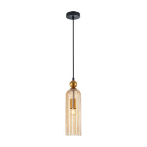 Pendant lamp Lux Levie 40w – modern pendant lamp in gold and steel