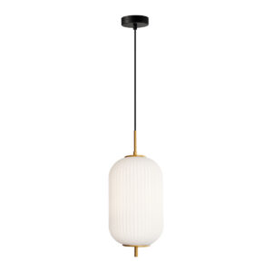 Pendant lamp Lux Olmeto – modern pendant lamp in gold and steel