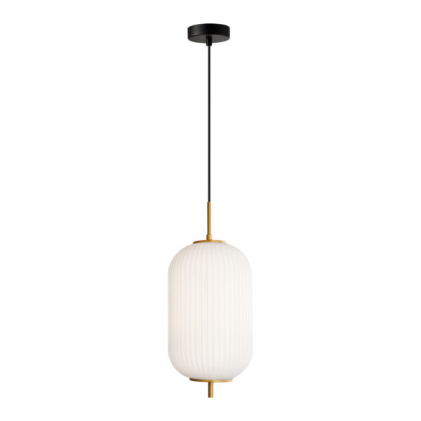 Pendant lamp Lux Olmeto – modern pendant lamp in gold and steel