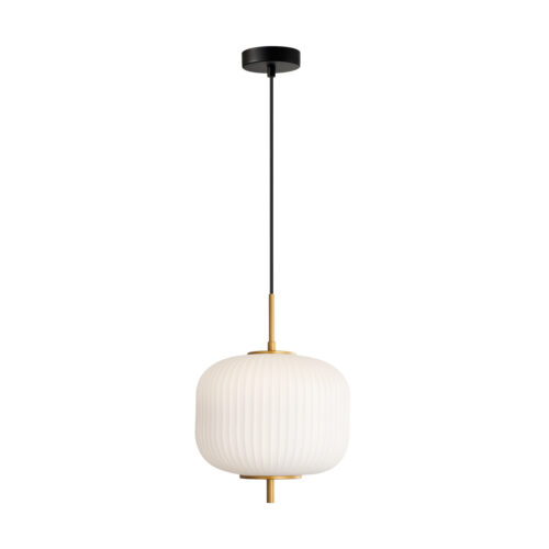 Pendant lamp Lux Olmeto 10w – modern pendant lamp in gold and steel